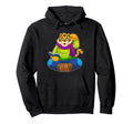 Tiger Nerd Book Glasses Hoodie - Aesthetic Graphic Unisex - T-Shirt, Sweatshirt, Hoodie