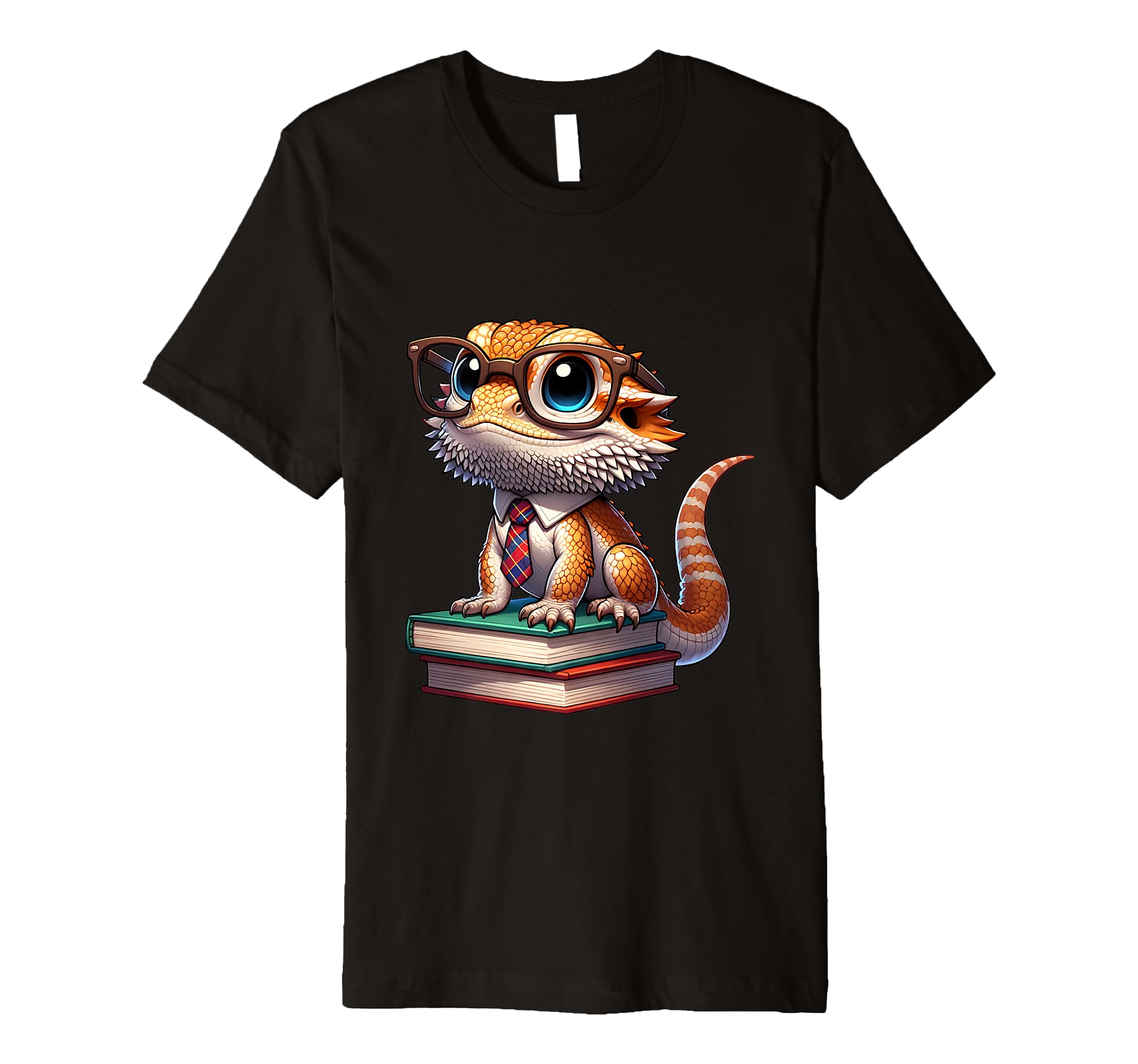 Studious Bearded Dragon Nerdy T-Shirt - Aesthetic Graphic Men Women - T-Shirt, Sweatshirt, Hoodie