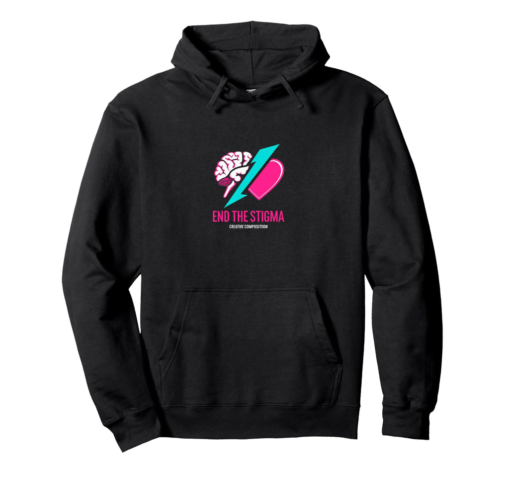 End Stigma Mental Health Awareness Hoodie - Unique Graphic Unisex - T-Shirt, Sweatshirt, Hoodie