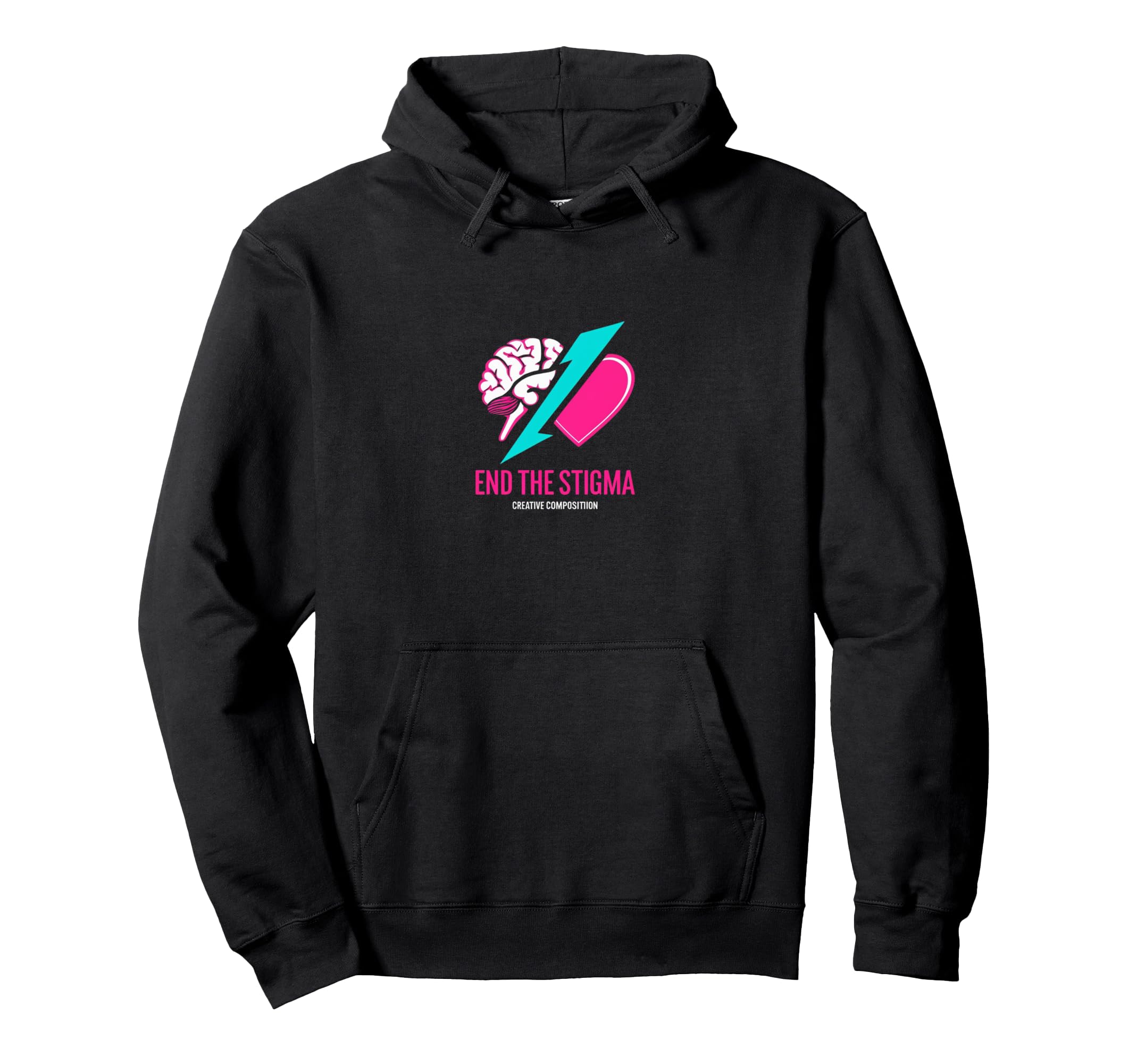 End Stigma Mental Health Awareness Hoodie - Unique Graphic Unisex - T-Shirt, Sweatshirt, Hoodie