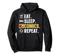 Comics Comic Book Nerd Comic Book Lover Hoodie - Trendy Graphic for Adults - T-Shirt, Sweatshirt, Hoodie