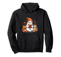 Ghost Reading Book Halloween Autumn Hoodie - Unique Graphic for Adults - T-Shirt, Sweatshirt, Hoodie