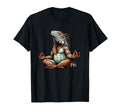 Meditation Iguana Yoga Pose Relaxing T-Shirt - Custom Art Print Men Women - T-Shirt, Sweatshirt, Hoodie