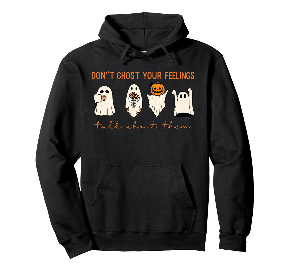 Funny Halloween Dont Ghost Your Hoodie - Minimalist Print for Adults - T-Shirt, Sweatshirt, Hoodie