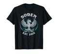 Sober Since 2015 Aa Recovery Est Na Award T-Shirt - Novelty Apparel Unisex - T-Shirt, Sweatshirt, Hoodie