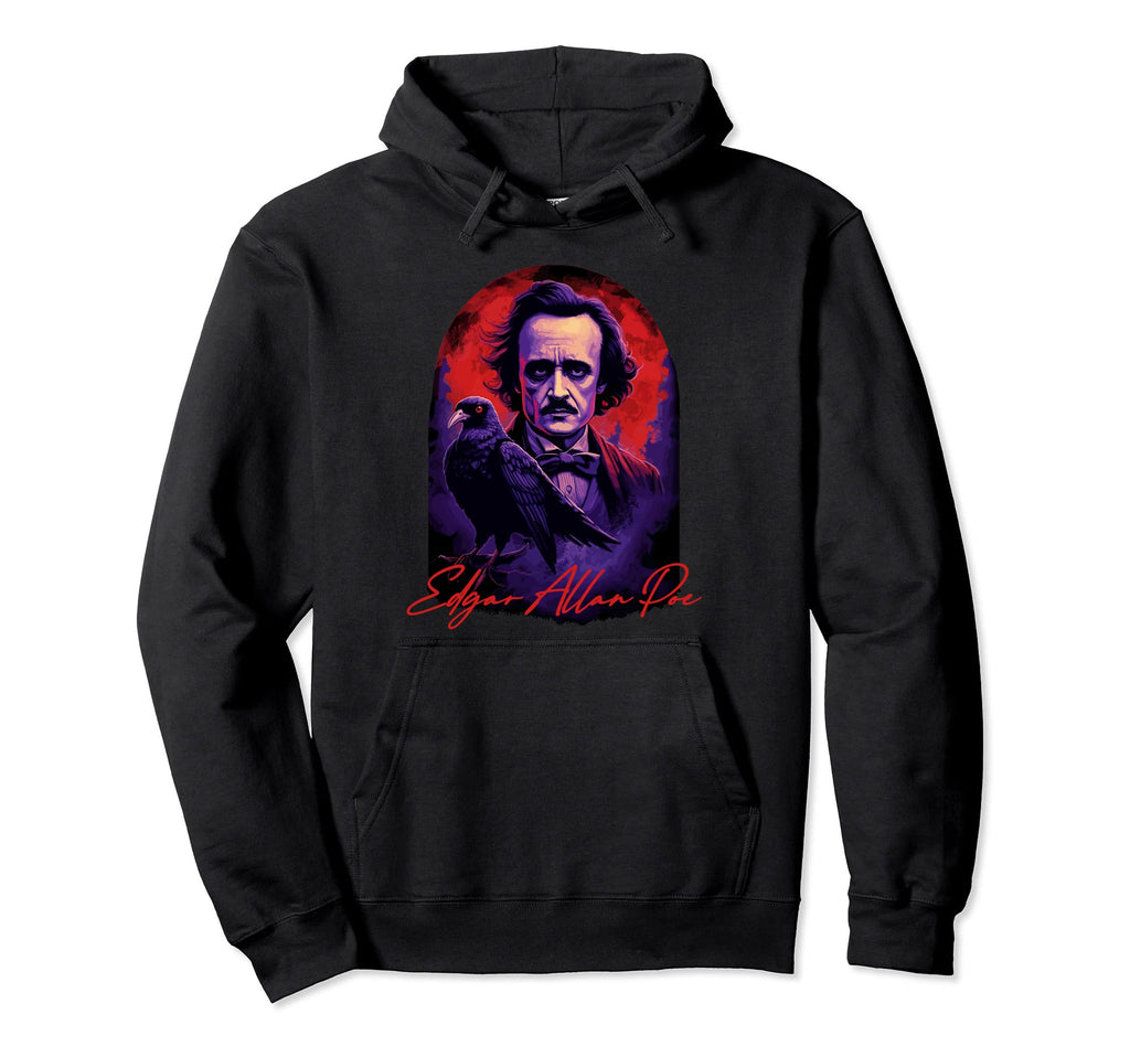 Edgar Allan Poe American Literature Hoodie - Graphic Print for Adults - T-Shirt, Sweatshirt, Hoodie