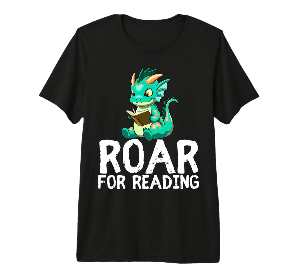 Dragon Reading Book Worm Nerd School T-Shirt - Graphic Print Men Women - T-Shirt, Sweatshirt, Hoodie