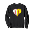 Love Baseball Fast Pitch Softball Sweatshirt - Trendy Graphic Men Women - T-Shirt, Sweatshirt, Hoodie