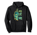 Just Be Buddha Half Face Buddhist Hoodie - Fun Novelty Design Unisex - T-Shirt, Sweatshirt, Hoodie