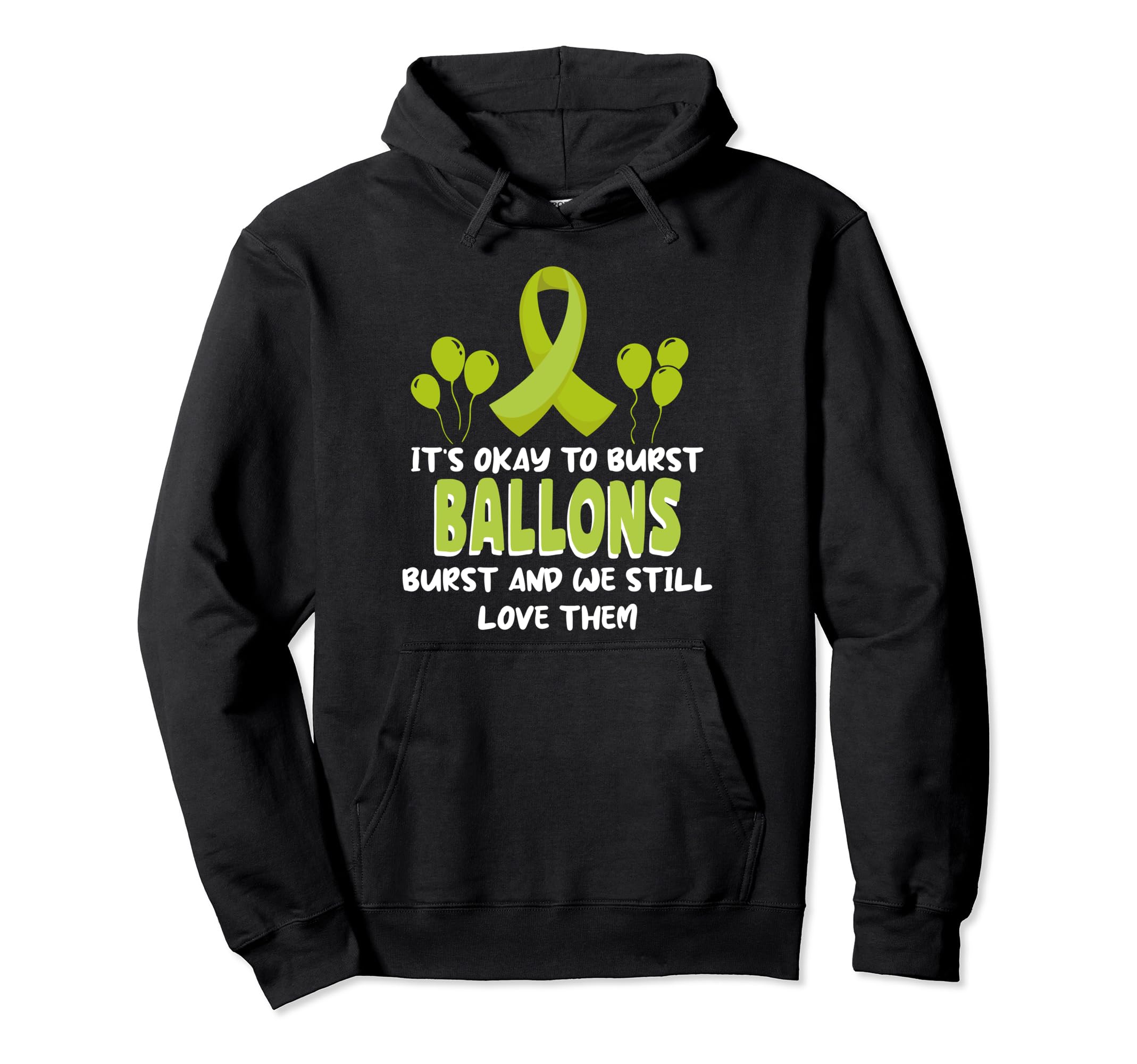 Balloons Burst Depression Mental Hoodie - Minimalist Print Men Women - T-Shirt, Sweatshirt, Hoodie