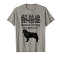 Australian Shepherd Dog Because T-Shirt - Casual Everyday Wear Unisex - T-Shirt, Sweatshirt, Hoodie