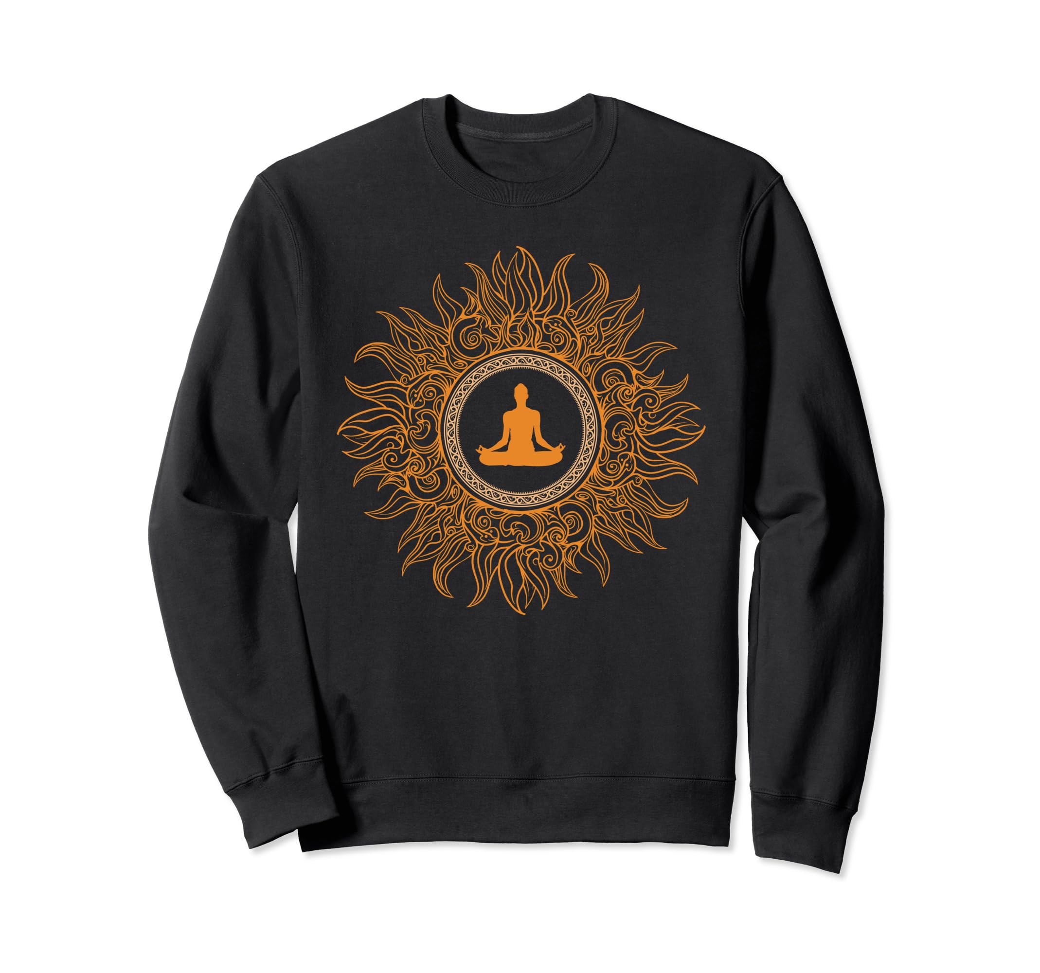 Lotus Pose Zen Spiritual Yoga Sweatshirt - Unique Graphic for Adults - T-Shirt, Sweatshirt, Hoodie