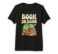 Book Dragon Sleeping Books Fantasy T-Shirt - Graphic Print for Adults - T-Shirt, Sweatshirt, Hoodie