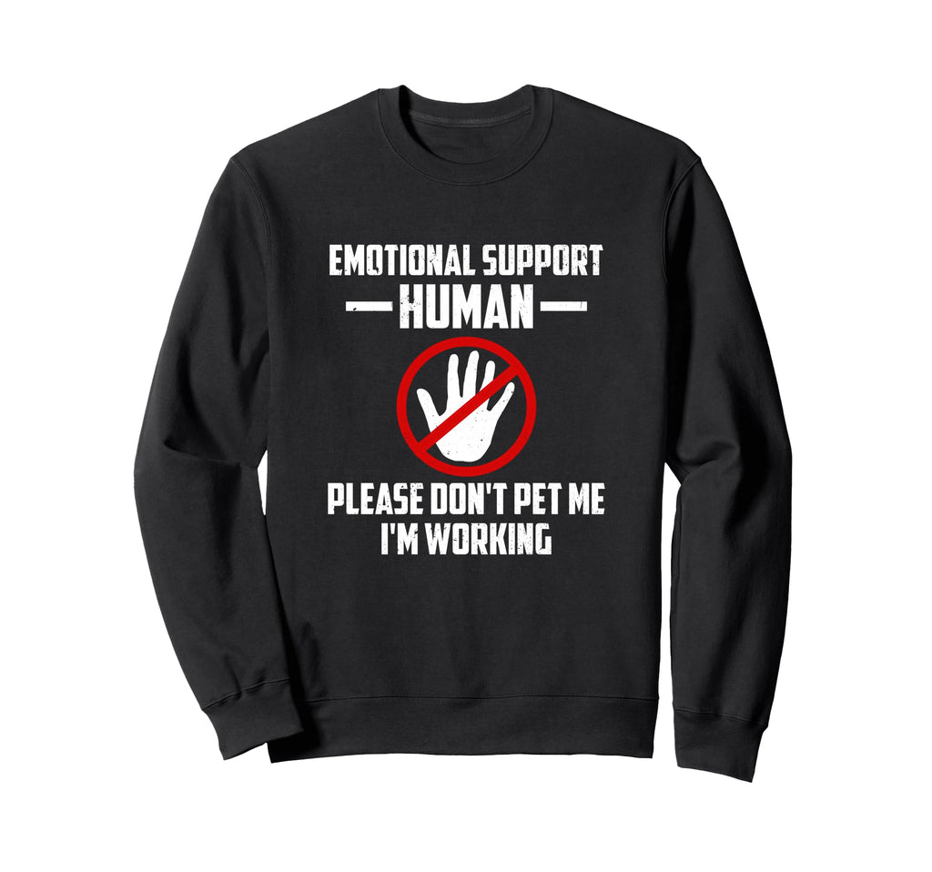 Emotional Support Human Halloween Sweatshirt - Novelty Apparel Men Women - T-Shirt, Sweatshirt, Hoodie
