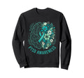 Mental Health Ptsd Awareness Brain And Sweatshirt - Trendy Graphic Unisex - T-Shirt, Sweatshirt, Hoodie