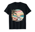 Coffee Doughnut Sunrise T-Shirt - Custom Art Print Men Women - T-Shirt, Sweatshirt, Hoodie