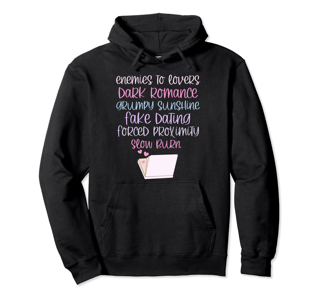 Bibliophile Romance Book Genre Hoodie - Unique Graphic Men Women - T-Shirt, Sweatshirt, Hoodie