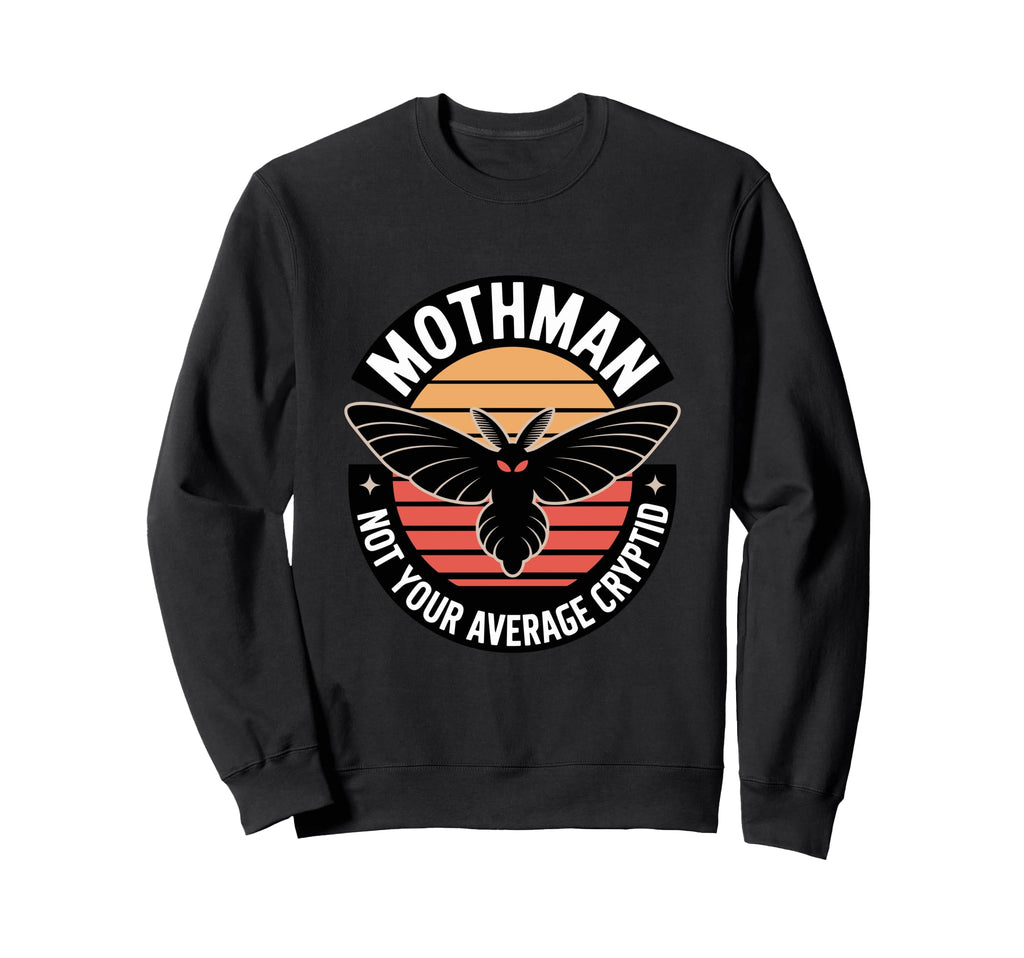 Moth Mann Cryptid Anti Social Sweatshirt - Fun Novelty Design Men Women - T-Shirt, Sweatshirt, Hoodie