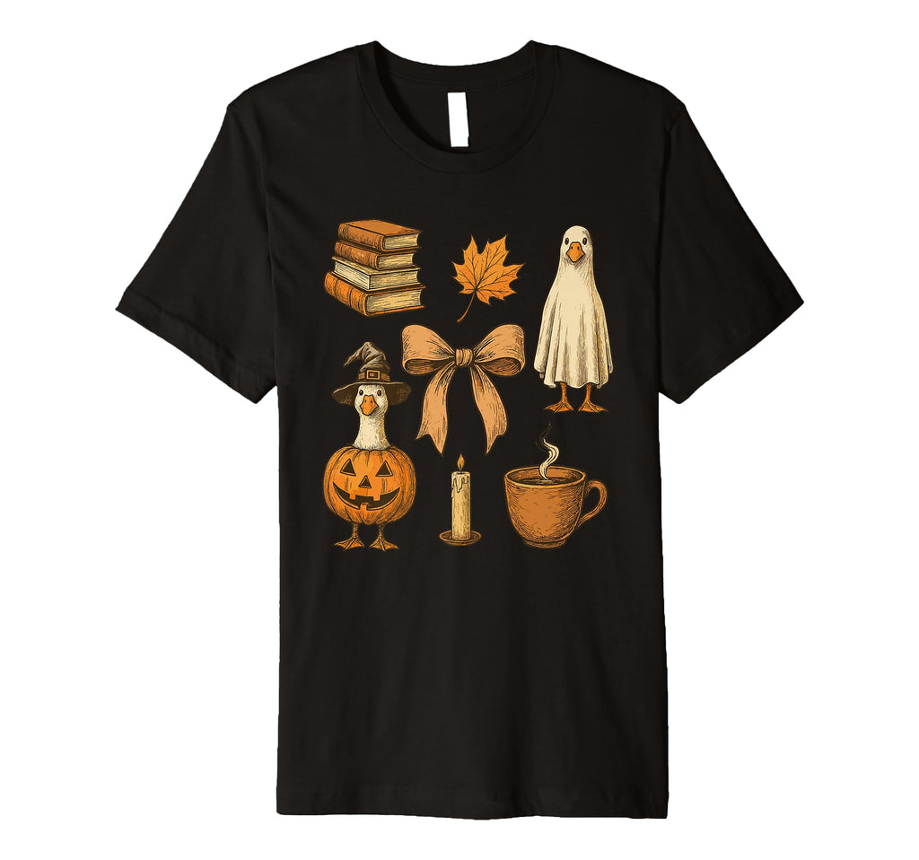 Bookish Halloween Reader Trendy T-Shirt - Minimalist Print Men Women - T-Shirt, Sweatshirt, Hoodie