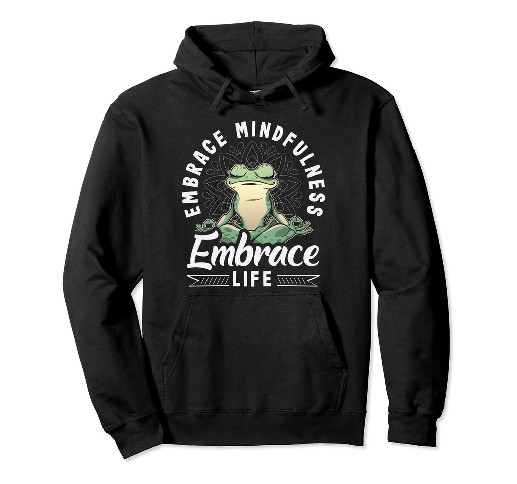 Morning Meditation Bliss Yoga Hoodie - Aesthetic Graphic Men Women - T-Shirt, Sweatshirt, Hoodie
