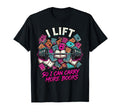 I Lift So I Can Carry More Books T-Shirt - Fun Novelty Design for Adults - T-Shirt, Sweatshirt, Hoodie
