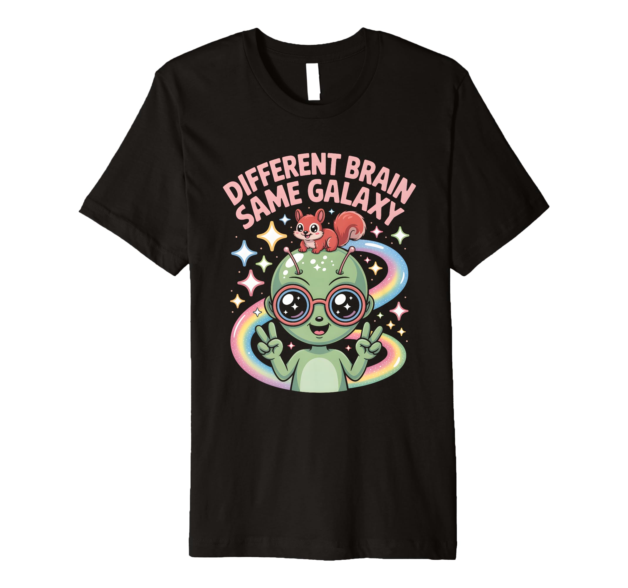 Neurodiverse Different Brain Same Galaxy T-Shirt - Minimalist Print Unisex - T-Shirt, Sweatshirt, Hoodie