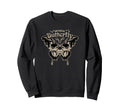 Antisocial Butterfly Skull Wings Sweatshirt - Aesthetic Graphic Men Women - T-Shirt, Sweatshirt, Hoodie