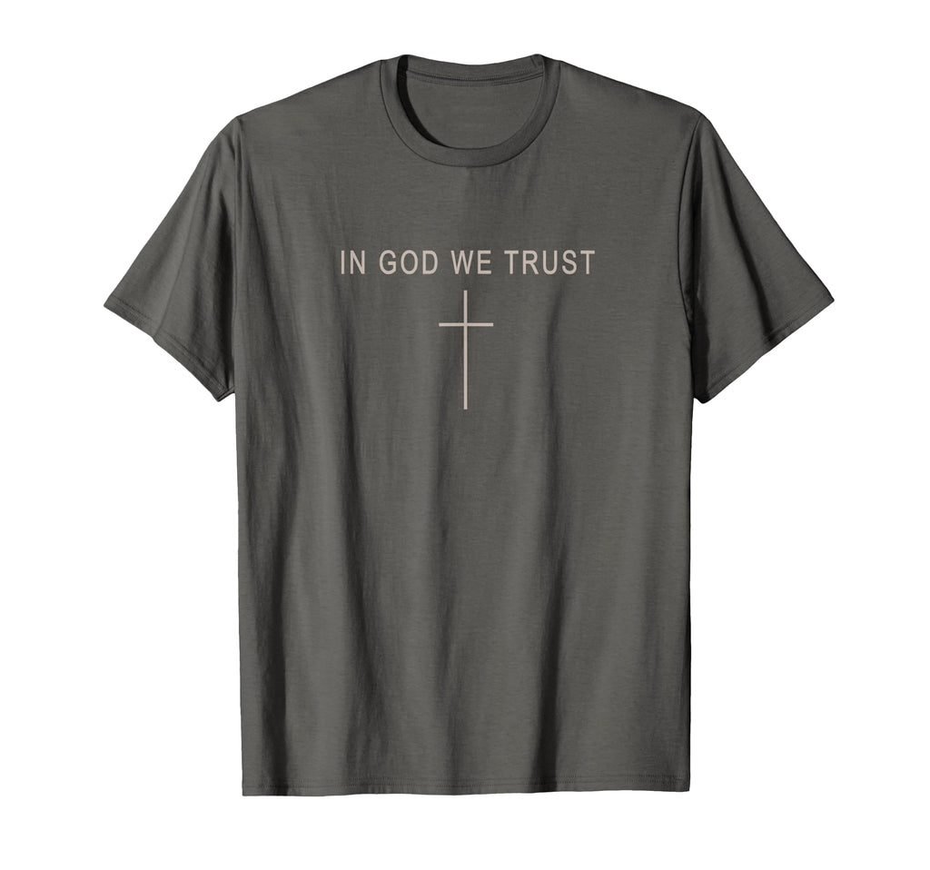 God We Trust Minimalist Christian Cross T-Shirt - Trendy Graphic Unisex - T-Shirt, Sweatshirt, Hoodie