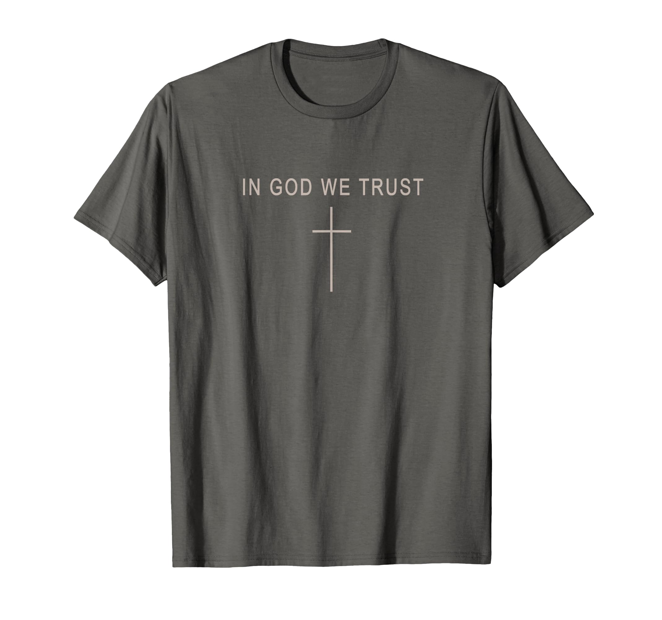 God We Trust Minimalist Christian Cross T-Shirt - Trendy Graphic Unisex - T-Shirt, Sweatshirt, Hoodie