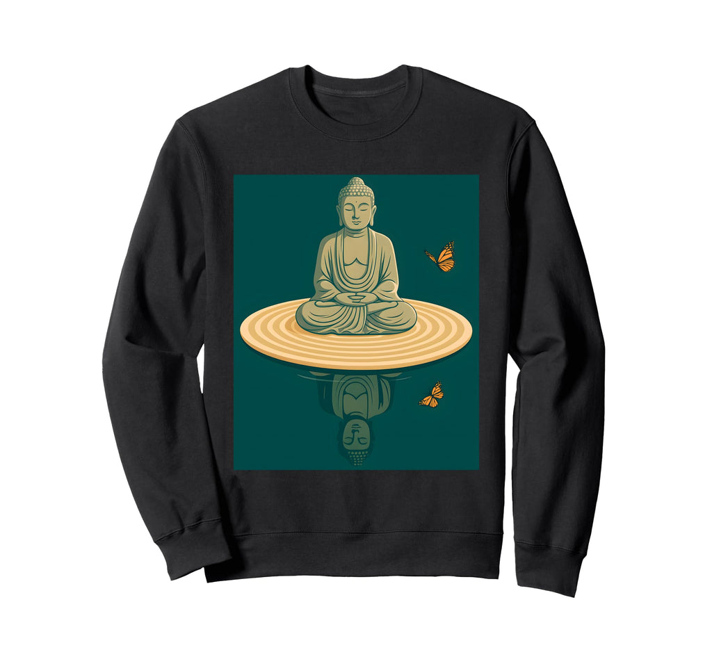 Zen Buddha Meditation Art Sweatshirt - Fun Novelty Design Men Women - T-Shirt, Sweatshirt, Hoodie