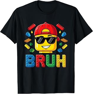 Bruh Master Builder Birthday Boy Building Bricks Blocks Kids T-Shirt Unisex T-shirt, Sweatshirt, Hoodie, Long Sleeve Tee - T-Shirt, Sweatshirt, Hoodie