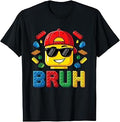 Bruh Master Builder Birthday Boy Building Bricks Blocks Kids T-Shirt Unisex T-shirt, Sweatshirt, Hoodie, Long Sleeve Tee - T-Shirt, Sweatshirt, Hoodie