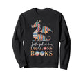 Just Who Loves Dragons And Books Sweatshirt - Graphic Print Men Women - T-Shirt, Sweatshirt, Hoodie