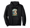 Running Tea Daydreams Bookish Sloth Hoodie - Novelty Apparel Men Women - T-Shirt, Sweatshirt, Hoodie