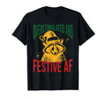 Overstimulated Festive Af Raccoon T-Shirt - Graphic Print Men Women - T-Shirt, Sweatshirt, Hoodie