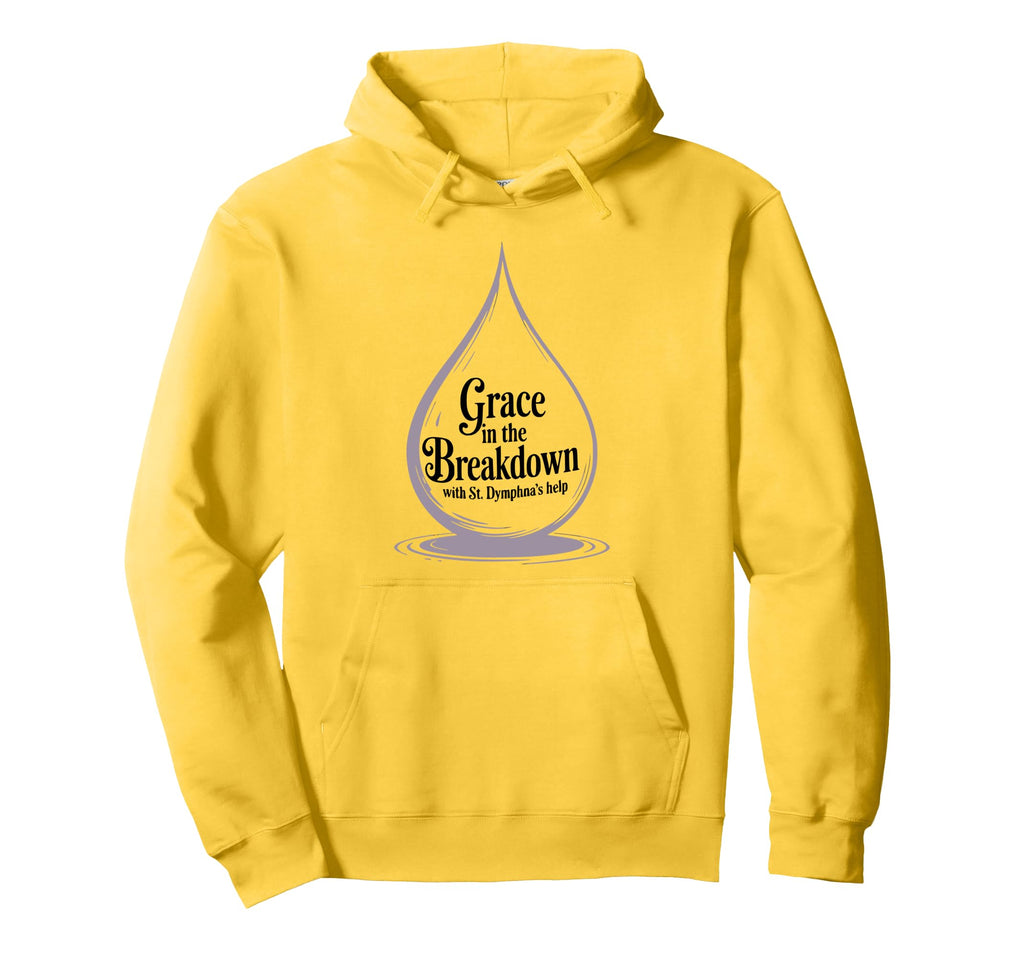Grace Breakdown St Dymphna Sad Mental Hoodie - Custom Art Print for Adults - T-Shirt, Sweatshirt, Hoodie