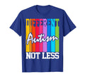 Autism Different Not Less Support T-Shirt - Aesthetic Graphic for Adults - T-Shirt, Sweatshirt, Hoodie
