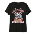 Overstimulated But Festive Ugly Tri T-Shirt - Aesthetic Graphic Unisex - T-Shirt, Sweatshirt, Hoodie