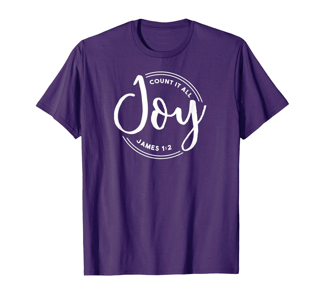 Count It All Joy Bible Verse I Choose T-Shirt - Minimalist Print Men Women - T-Shirt, Sweatshirt, Hoodie