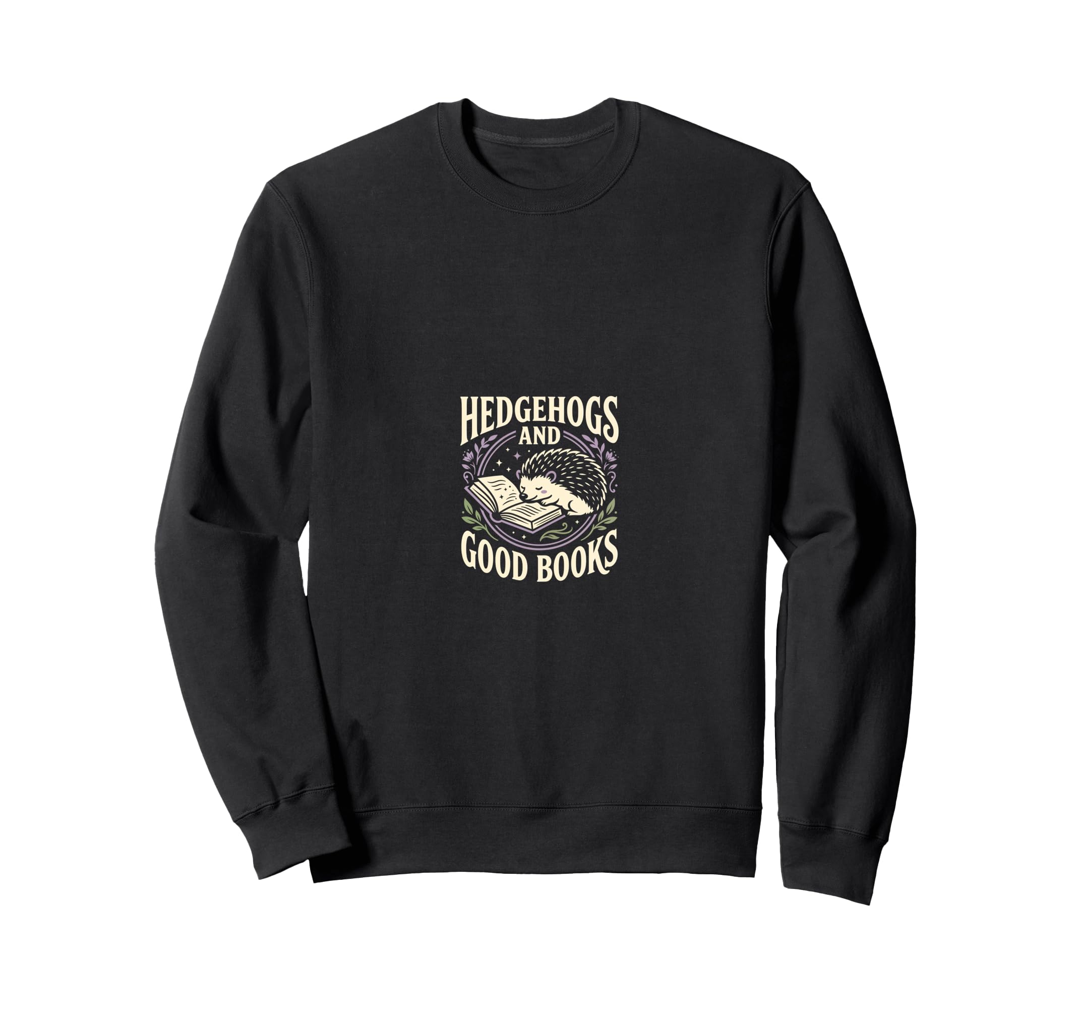 Hedgehogs And Good Books Hedgehog Sweatshirt - Streetwear Style Men Women - T-Shirt, Sweatshirt, Hoodie