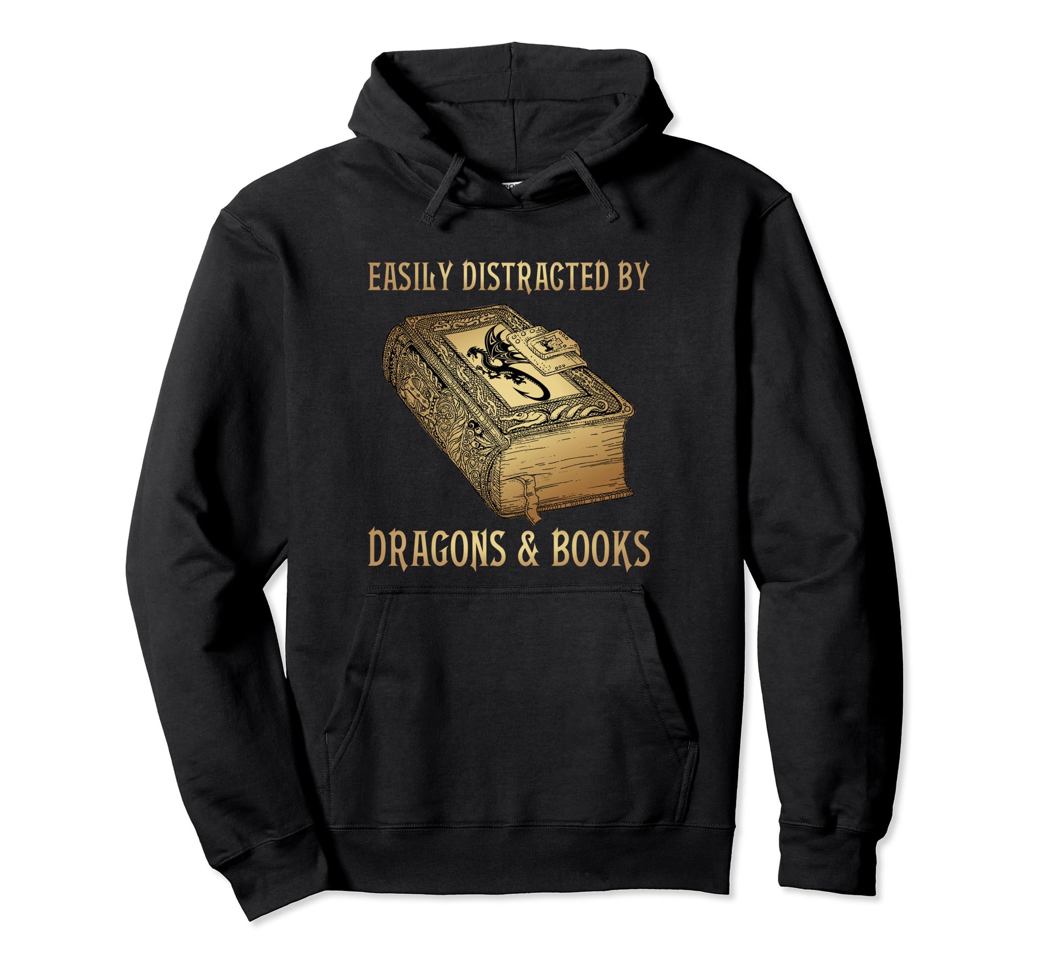 Bookworm Nerds Funny Dragons And Books Hoodie - Graphic Print Men Women - T-Shirt, Sweatshirt, Hoodie