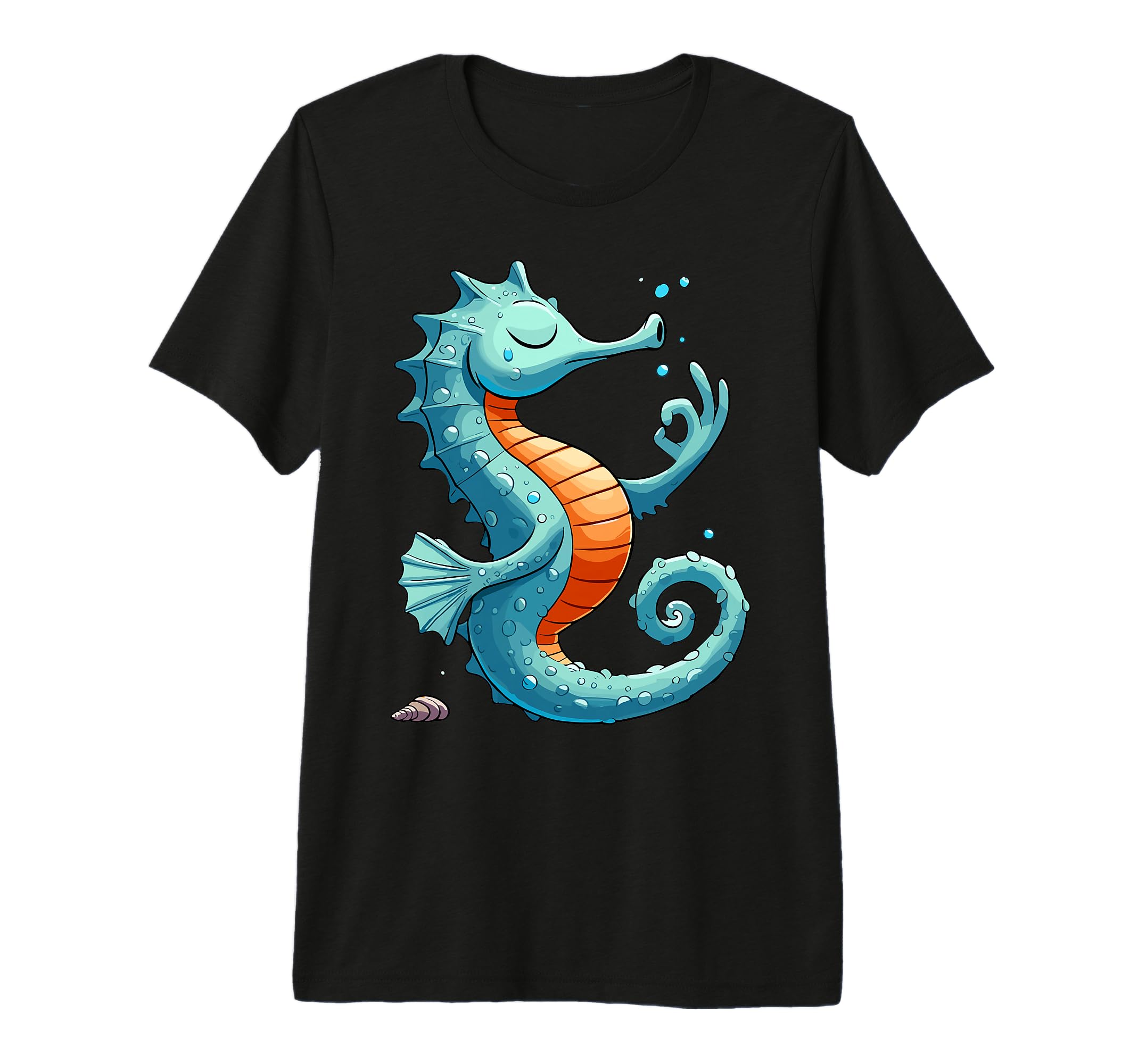 Meditation Seahorse Yoga Pose T-Shirt - Streetwear Style Men Women - T-Shirt, Sweatshirt, Hoodie