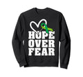 Hope Over Fear Mental Health Sweatshirt - Unique Graphic for Adults - T-Shirt, Sweatshirt, Hoodie
