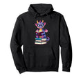 Bookworm Book Lover Dragon Reading Hoodie - Streetwear Style for Adults - T-Shirt, Sweatshirt, Hoodie