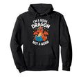 Im Book Dragon Not Worm Bookworm Reading Hoodie - Graphic Print for Adults - T-Shirt, Sweatshirt, Hoodie