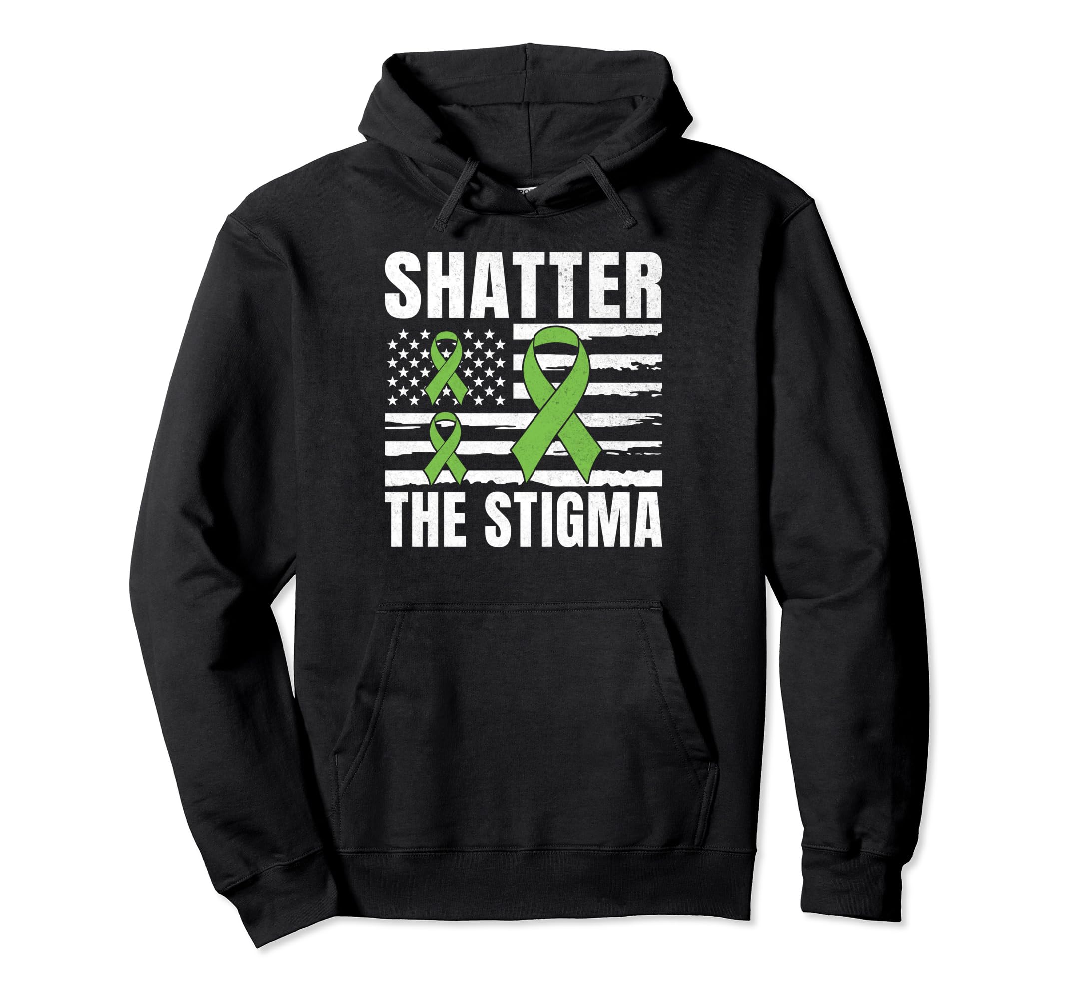 Shatter Stigma Mental Health Hoodie - Novelty Apparel for Adults - T-Shirt, Sweatshirt, Hoodie