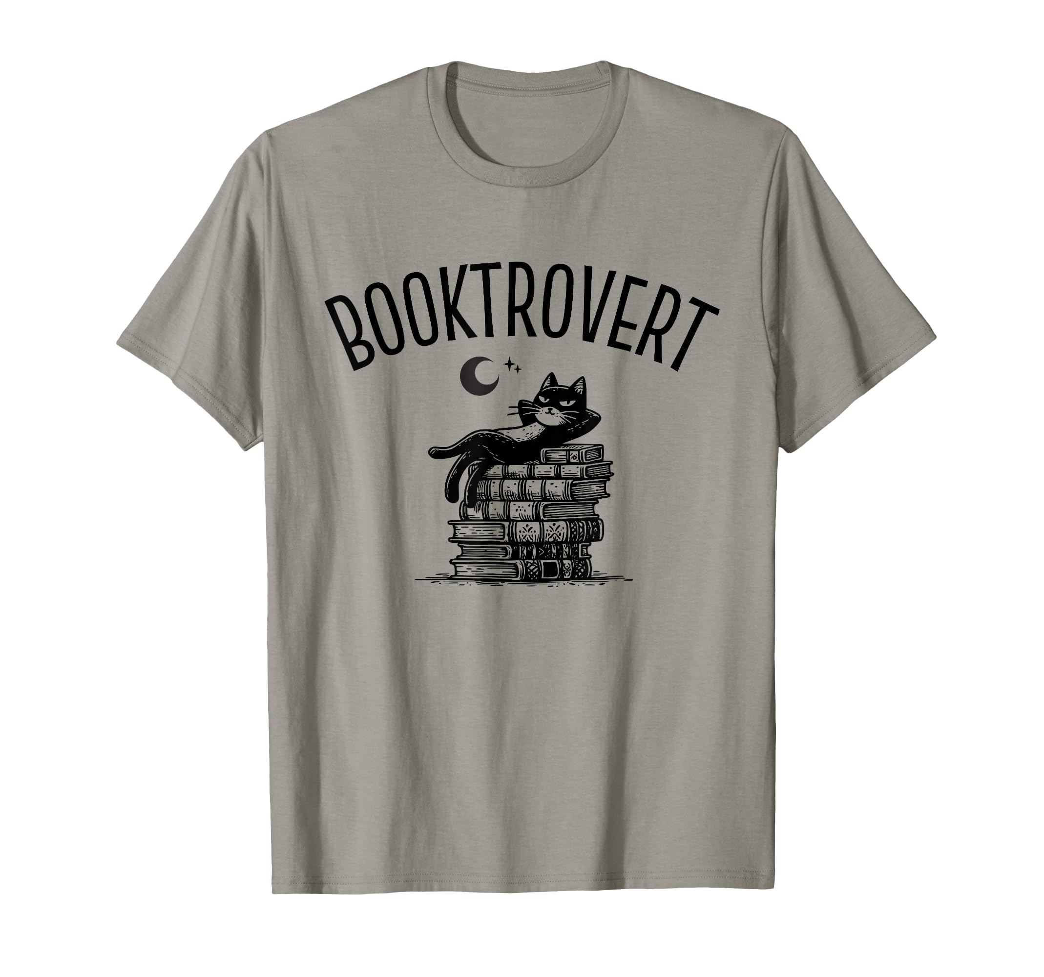 Booktrovert Book Lover Librarian Cat T-Shirt - Novelty Apparel Unisex - T-Shirt, Sweatshirt, Hoodie