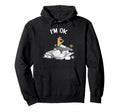 Bookworm Im Ok Reading Funny Books Hoodie - Trendy Graphic Men Women - T-Shirt, Sweatshirt, Hoodie