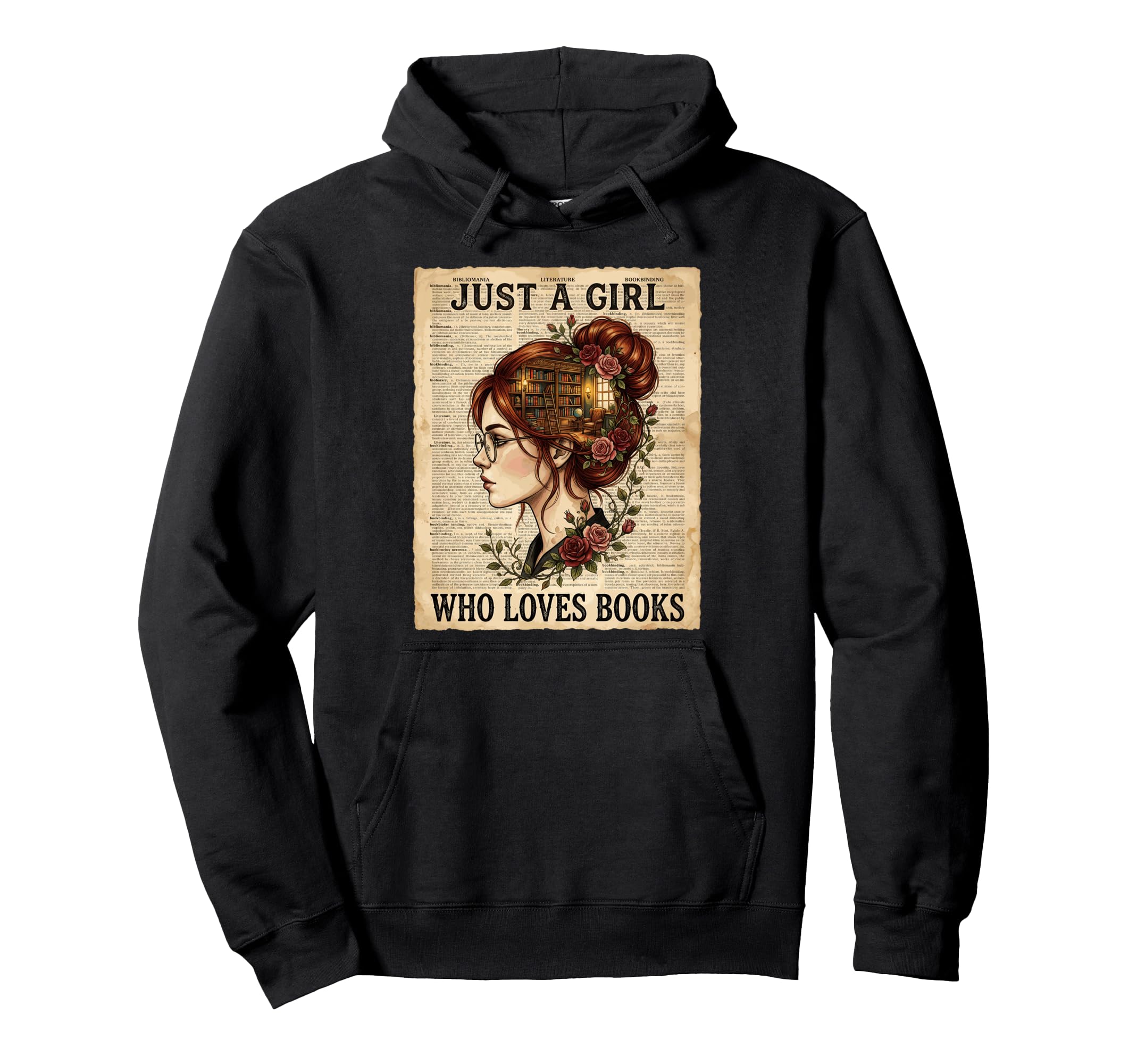 Just Who Loves Books Gifts Bookworm Hoodie - Novelty Apparel Men Women - T-Shirt, Sweatshirt, Hoodie