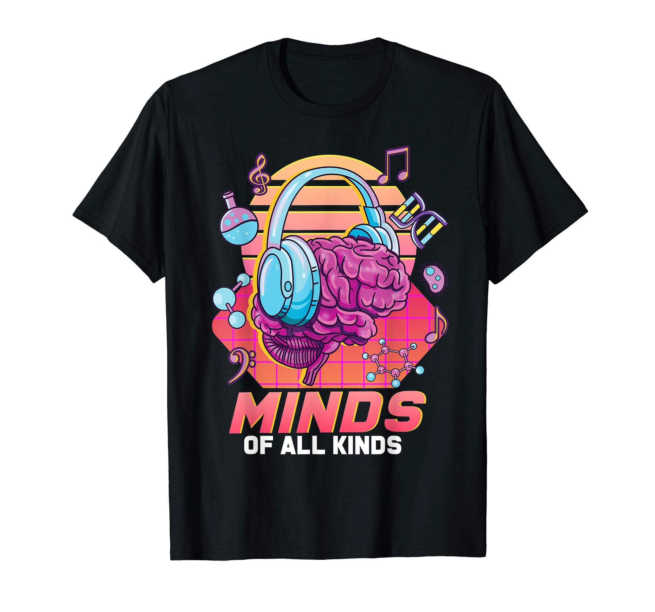 Neurodiversity Brain Autism Awareness T-Shirt - Minimalist Print Men Women - T-Shirt, Sweatshirt, Hoodie